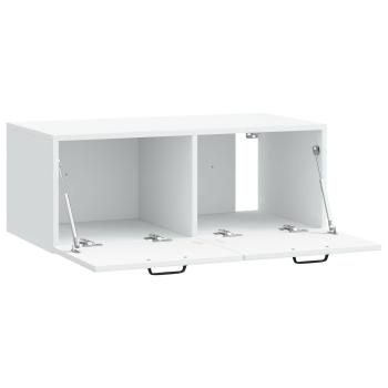 Wandmontierter TV-Schrank Weiß 78,5 x 41 x 30 cm Holzwerkstoff