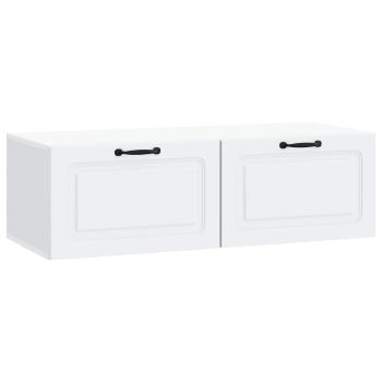 Wandmontierter TV-Schrank Weiß 98 x 41 x 30 cm Holzwerkstoff