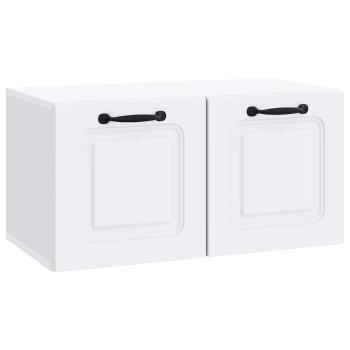 Wandmontierter TV-Schrank Weiß 59,5 x 31 x 30 cm Holzwerkstoff