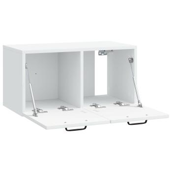 Wandmontierter TV-Schrank Weiß 59,5 x 31 x 30 cm Holzwerkstoff