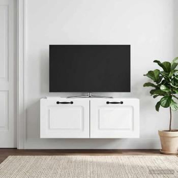 ARDEBO.de - Wandmontierter TV-Schrank Weiß 78,5 x 31 x 30 cm Holzwerkstoff