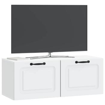 Wandmontierter TV-Schrank Weiß 78,5 x 31 x 30 cm Holzwerkstoff