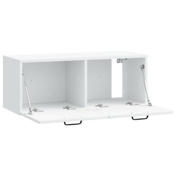 Wandmontierter TV-Schrank Weiß 78,5 x 31 x 30 cm Holzwerkstoff
