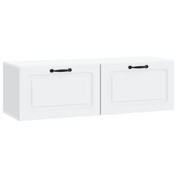 Wandmontierter TV-Schrank Weiß 98 x 31 x 30 cm Holzwerkstoff