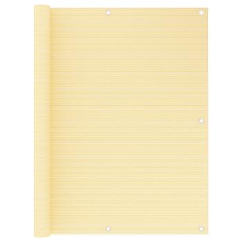 ARDEBO.de - Balkon-Sichtschutz Beige 120x300 cm HDPE