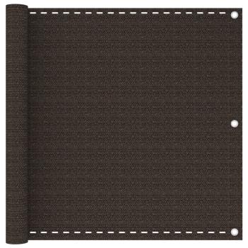 ARDEBO.de - Balkon-Sichtschutz Braun 90x300 cm HDPE