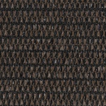Balkon-Sichtschutz Braun 120x600 cm HDPE