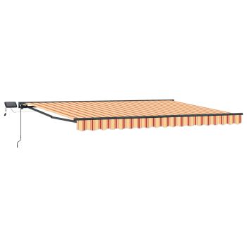 Manueller Markisenrahmen mit LEDs 5 x 3 m