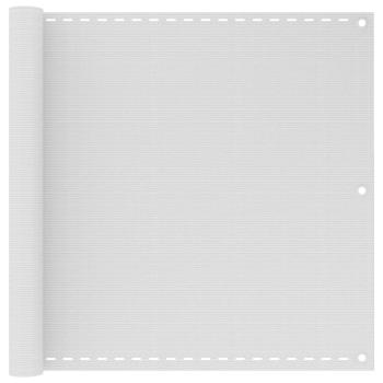 ARDEBO.de - Balkonsichtschutz HDPE 90x600 cm weiß
