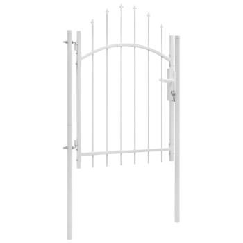 ARDEBO.de - Gartentor Woerden Stahl 1x1,5 m Weiß