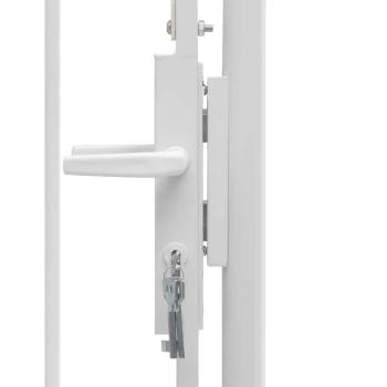 Gartentor Woerden Stahl 1x1,5 m Weiß