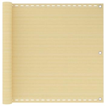 ARDEBO.de - Balkon-Sichtschutz Beige 90x300 cm HDPE