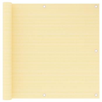 ARDEBO.de - Balkon-Sichtschutz Beige 90x500 cm HDPE