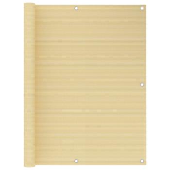 ARDEBO.de - Balkon-Sichtschutz Beige 120x400 cm HDPE