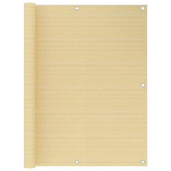 ARDEBO.de - Balkon-Sichtschutz Beige 120x600 cm HDPE