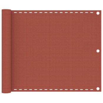 ARDEBO.de - Balkon-Sichtschutz Terracotta-Rot 75x500 cm HDPE