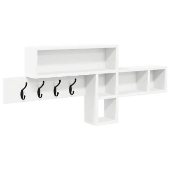 Wandmontierter nachttisch Wandhalterung Weiß 100 x 12 x 43,5 cm
