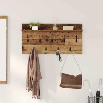 ARDEBO.de - Wandmontierter nachttisch Wandhalterung Altholz 80 x 40 x 12 cm