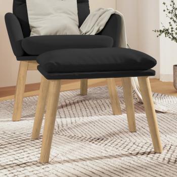 ARDEBO.de - Fußhocker Schwarz 45x29,5x35 cm Samt