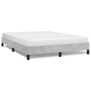 Bettgestell ohne Matratze Hellgrau 152x203 cm Queen-Size Samt