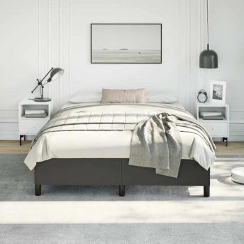Bettgestell ohne Matratze Schwarz 152x203 cm Queen Kunstleder