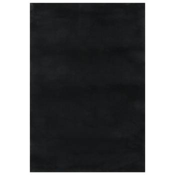 Shaggy-Teppich Schwarz 240x305 cm Polyester
