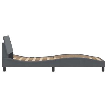 Bettgestell Dover Dunkelgrau 90x190 cm Samt
