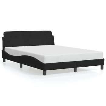 ARDEBO.de - Bettgestell Dover Schwarz 135x190 cm Samt