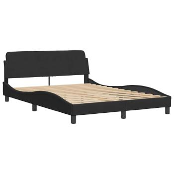 Bettgestell Dover Schwarz 135x190 cm Samt