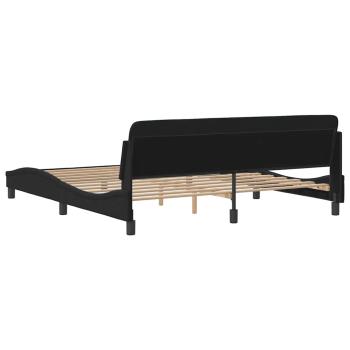Bettgestell Dover Schwarz 180x200 cm Samt