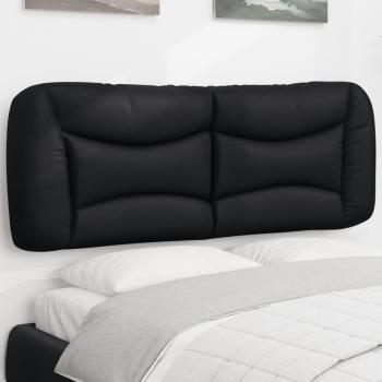 ARDEBO.de - Kopfteilkissen Schwarz 135 cm Kunstleder