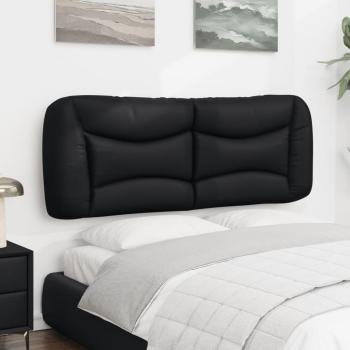 Kopfteilkissen Schwarz 135 cm Kunstleder