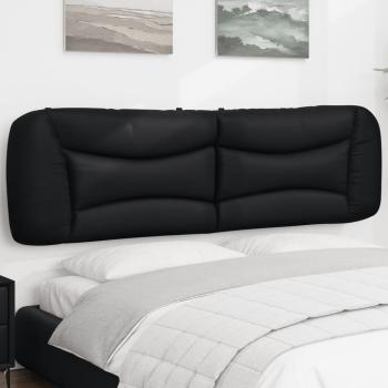 ARDEBO.de - Kopfteilkissen Schwarz 180 cm Kunstleder