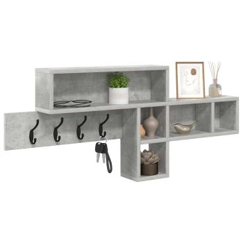 Wandmontierter nachttisch Wandhalterung Beton Grau