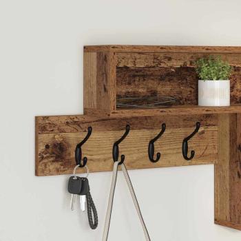 Wandmontierter nachttisch Wandhalterung Altholz Holzwerkstoff