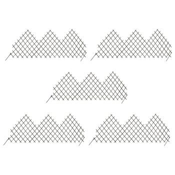 ARDEBO.de - Garten-Rankzaun 5 Stk. 170x75 cm Weide