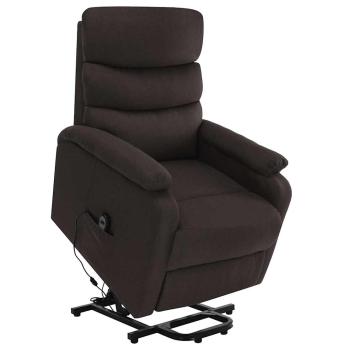 ARDEBO.de - Massagesessel mit Aufstehhilfe Dunkelbraun Stoff