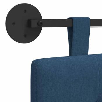 Hängendes Kopfteil Mit LED Licht Blau Stoff