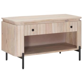 ARDEBO.de - Schuhbank mit Schubladen mit Regal mit Speicher 85 x 37 x 48 cm