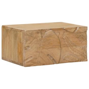 ARDEBO.de - Handgefertigter Nachttisch Teakbraun 40 x 30 x 20 cm
