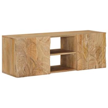 ARDEBO.de - Wand-TV-Schrank mit Regal mit Speicher mit Tür 100 x 30 x 35 cm