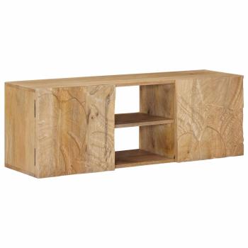 Wand-TV-Schrank mit Regal mit Speicher mit Tür 100 x 30 x 35 cm
