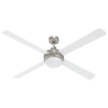 Deckenventilator mit Licht und Fernbedienung Ø 130 cm Weiß