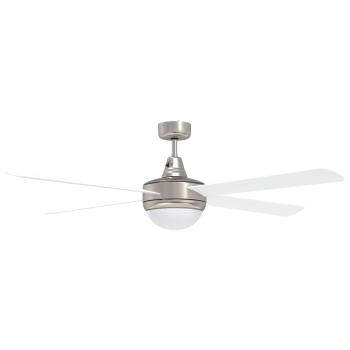 Deckenventilator mit Licht und Fernbedienung Ø 130 cm Weiß