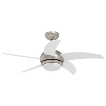 Deckenventilator mit Licht und Fernbedienung Ø 110 cm Weiß