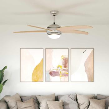 ARDEBO.de - Deckenventilator mit Licht und Fernbedienung Ø 130 cm Sonoma