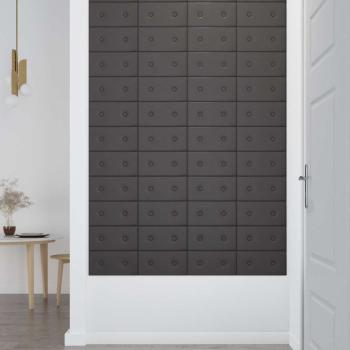 Wandkopfteilen 12 Stk. Grau Kunstleder