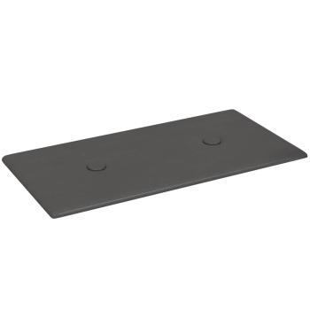 Wandkopfteilen 12 Stk. Grau Kunstleder