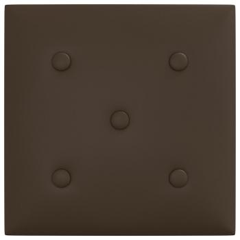 Wandkopfteilen 12 Stk. Braun Kunstleder