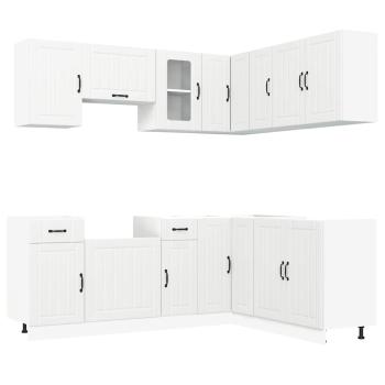 11-tlg. K?chenschrank-Set Lucca Wei? Holzwerkstoff